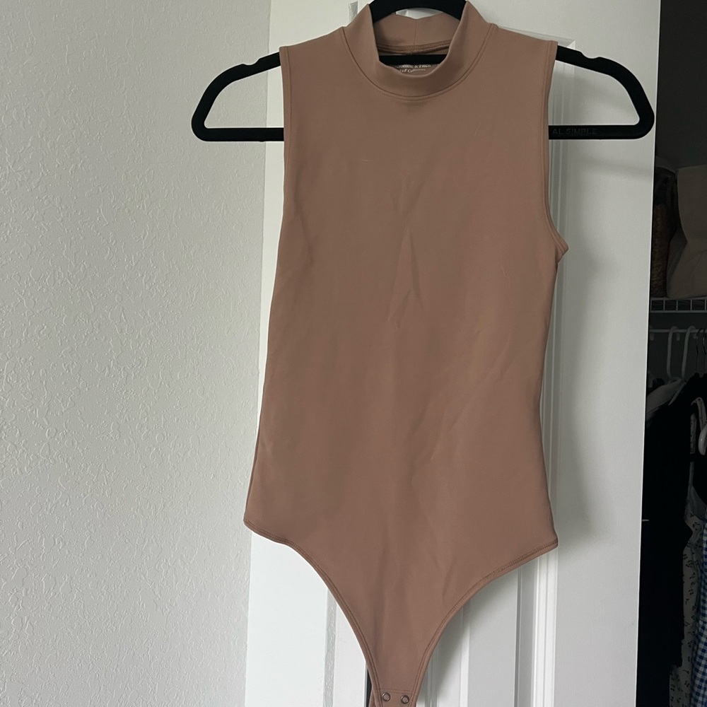 Abercrombie & Fitch Soft Tan Bodysuit